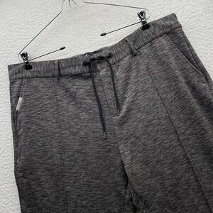 Mauvais Pants Mens 40x30 Heather Gray‎ Drawstring Trousers Resort Woven Tapered
